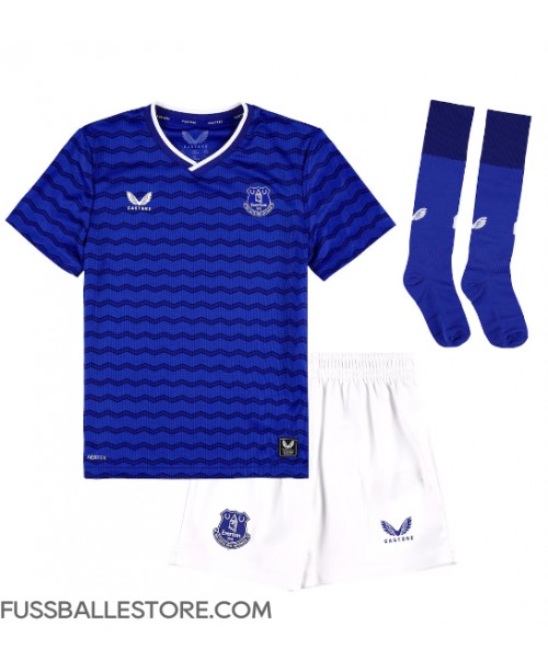 Günstige Everton Jack Grealish #18 Heimtrikotsatz Kinder 2025-26 Kurzarm (+ Kurze Hosen)